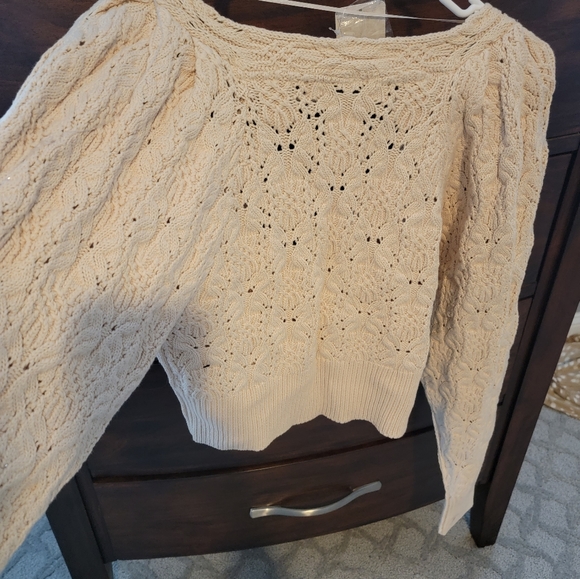 NWT Free People Crossover Cropped Sweater - Picture 5 of 5